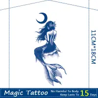 在飛比找蝦皮購物優惠-🦌小鹿🦌紋身貼防水假紋身貼持續15天魔法紋身美人魚