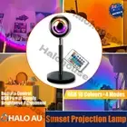 RGB Sunset Lamp Rainbow Projection LED Modern Romantic RGB Remote Control Light