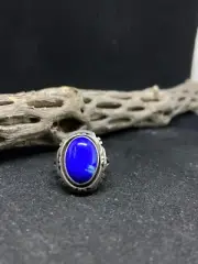 Native American Navajo lapis lazuli sterling silver ring size 7.25