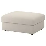 VIMLE footstool with storage, Gunnared beige
