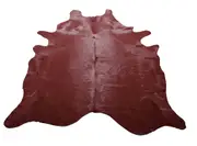 NSW Leather Chestnut Dyed Cow Hide Rug