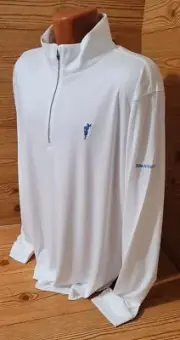 The Links at Spanish Bay Pullover 1/4 Zip Long Sleeve SHIPS FREE w/Buy It Now L