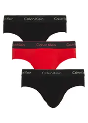 Calvin Klein Logo Stretch-cotton Briefs - set of Three - Multicoloured - XL XL