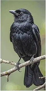 Rrtsmsgh Black Crow Birds on A Branch Beach Towels for Adults, Extra Large Microfiber Beach Towel Quick-Dry & Sand Free Towels for Swimming Bath Travel Camping 31.5 X 63 Inch
