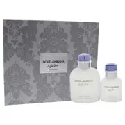 Light Blue by Dolce and Gabbana for Men - 2 Pc Gift Set 4.2oz EDT Spray, 1.3oz EDT Spray