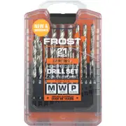 Frost 21 Piece HSS Imperial Jobber Drill Set