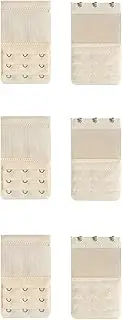 [Aoktorkit] 6 PCS Bra Strap Extenders 3 Rows 3 Hooks Stretchy Bra Extender Elastic Bra Extender