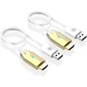Wireless HDMI Transmitter and Receiver, Portable 1080P HDMI Extender, Plug and Play, for Laptops, TV Box, Projector, Video Audio Transmission