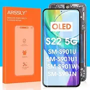 OLED Screen Replacement for Samsung Galaxy S22 5G LCD - for Samsung S22 SM-S901 SM-S901B SM-S901U LCD Display Touch Screen Digitizer Assembly with Frame (US Version) (Black)