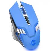 Blue Wireless Mouse Gaming Mouse Bluetooth, Silent Multi Device Mouse, 2400 D...