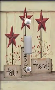 FAITH FAMILY & FRIENDS Light Switch Wall Plate & Outlet Covers INSPIRATION