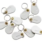 50Pcs ID 125Khz EM4305 T5577 Writable RFID Key Tags Ring Tokens Keyfobs Rewritab