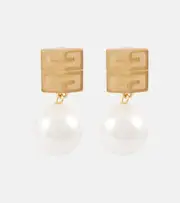 [Givenchy] Givenchy 4G embellished brass earrings One size multicoloured