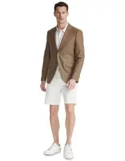 [Oxford] Blake Linen Blend Blazer in Olive