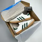 ADIDAS SAMBA OG 白綠運動鞋(綠色三星)1:1 STANDARD MEDIUM-FULL BOX,REPK