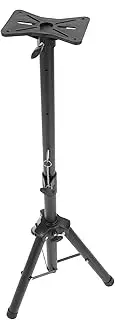 Denash Universal Projector Tripod Stand, Stable Height Adjustable with Gooseneck Phone Holder, Multifunction Camera Photography Floor Stand for Laptop Speaker, Lightweight and Portable