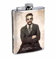 Flask Joker Mugshot 01R 8oz Stainless Steel Hip Drinking Whiskey