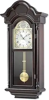 AYRELY® 36IN Big Grandfather Vintage Wall Clock with Pendulum and Chime, Hour/Quarter-Hour Chime, Ash Wooden Frame, Large Vintage Wall Clock for Living Room,Home Decor Gift