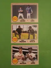 2021 Topps Throwback Thursday #21 Matthews/Aaron,Tatis Jr./Machado,Kelenic/Lewis