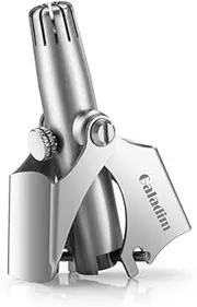 Manual Nose & Ear Hair Trimmer by Galadim (No Batteries Required) - Perfect Manual Stainless Steel Nose Hair Remover Clipper for Men & Women Manual Nose Hairs Trimmers.
