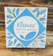 New in Box Vintage Kleenex Frost White Cocktail Napkins 50 2 Ply Napkins Sealed
