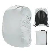Waterproof Backpack Rain Cover, 30L-40L Backpack Cover [Silver]