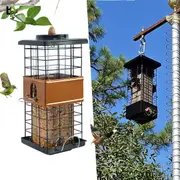 P&P Metal Squirrel Proof Wild Bird Feeders For Outside Hanging 2.5L Easy to Refill
