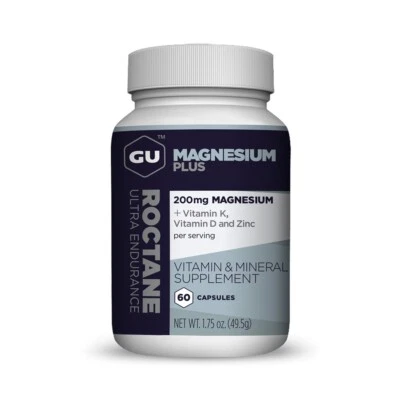 GU ROCTANE MAGNESIUM PLUS Capsule Sport Supplement : 60 Capsules