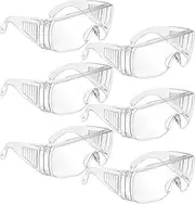 Safety Glasses Clear Safety Goggles Protective Polycarbonate Eyewear Anti Fog Glasses Dust-Proof Wind-Proof Glasses for Men Women Shooting, Labs, Outdoors and Workplaces Safety Eye Protection 6 Pairs