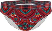 [Tiunyeah] Stretch Women Panties Ladies Underwear S Bikini Panty Hipster Briefs Red Retro Bohemia Vintage