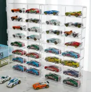 1:32 Car Model Display Box Hot Wheels Model Toy Acrylic Storage Rack With Door