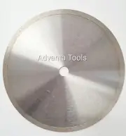 8” Continuous Rim Wet/Dry Diamond Saw Blade for Tile Masonry Stone - 5/8" Arbor