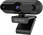 TOALLIN 4K Webcam for PC, 1/2.5" Sensor & 12MP, 1080P & 60FPS, PDAF Auto-Focus, Built-in Mic and Sliding Privacy Cover, USB Web Camera for Laptop, Conferencing, Streaming and Video Calls