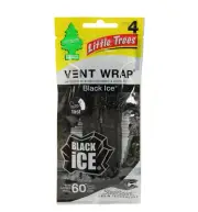 Little Trees Air Freshener Vent Wrap - Black Ice Scent - 4 Pack #CTK-52731