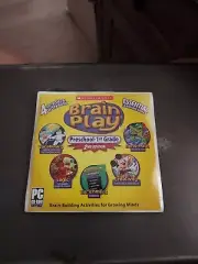 Scholastic Brain Play Preschool - 1st Grade PC 4 CD-Roms BRAND NEW SEALED