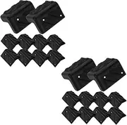 UPKOCH Plastic Furniture Corner Protectors 20pcs Stage Speaker Guards Damage- Protection Quick Install Set