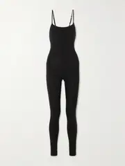 [Skin] Skin - Zaria Organic Pima Cotton-jersey Jumpsuit - Black - small small Black