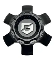 Gear Off Road Gloss Black/Chrome Logo Snap In Wheel Center Cap G21HIDE-6H-01