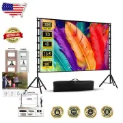 Portable Foldable 180" Projector Screen with Stand - 4K HD Cinema Experience