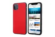 For iPhone 11 Pro Case Genuine Leather Durable Slim Fit Protective Cover Red