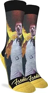 [Good Luck Sock] Women's Freddie Mercury Socks, Adult