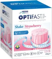 Nestle Optifast VLCD Strawberry Flavour Shake Sachets 53 G X 12 Pack