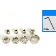 8pcs 3-16mm Drill Bit Depth Stop Collar Positioner Spacing Ring Locator W Wrench