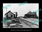 OLD POSTCARD SIZE PHOTO OF GRAND PRE NOVA SCOTIA RAILROAD DEPOT STATION c1930