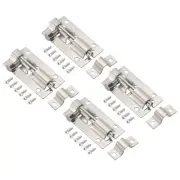 4Pcs Door Barrel Bolt Latch 2 Inch, Stainless Steel Security Latch Sliding Lock