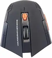 IWOWHERO Wireless Gaming Mouse with Buttons Dpi Control Ergonomic Design USB Receiver for Desktop PC and Laptop Rechargeable Black