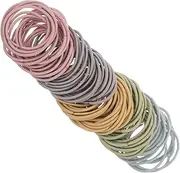 ZUNOXAZ 100Pcs Comfortable Stretchy Hair Ties for Simple and Fashionable Elastic Ponytail Holders Reliable Accessories for Thick Hair for Everyday Use