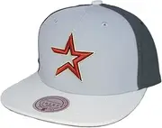 Mitchell & Ness MLB Triple Play Liberty Snapback Adjustable Hat Cap - Gray/Team Colors
