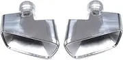 Car Muffler Tip Exhaust Tip Rear Air Vent Outlet Tail Tailpipe Compatible For BMW 5 Series G30 G31 530i 540i 2017-2021(Silver)
