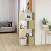 NNEVL Book Cabinet Room Divider Sonoma Oak 60x24x124.5 cm Chipboard
